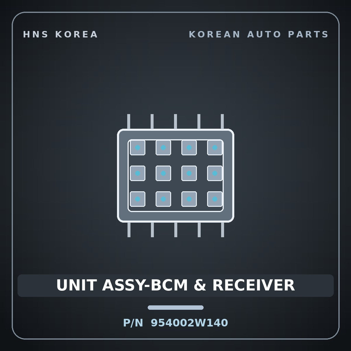 Genuine Mobis UNIT ASSY-BCM & RECEIVER 954002W140 for Santa Fe 2012 HNS Parts Korea