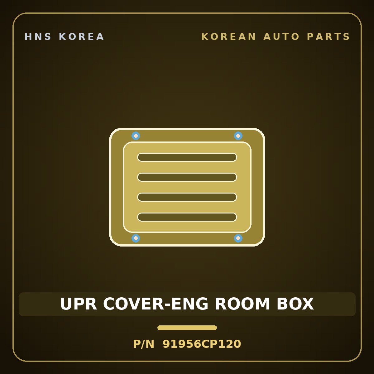 Genuine Mobis UPR COVER-ENG ROOM BOX 91956CP120 for Bongo 2020 HNS Parts Korea