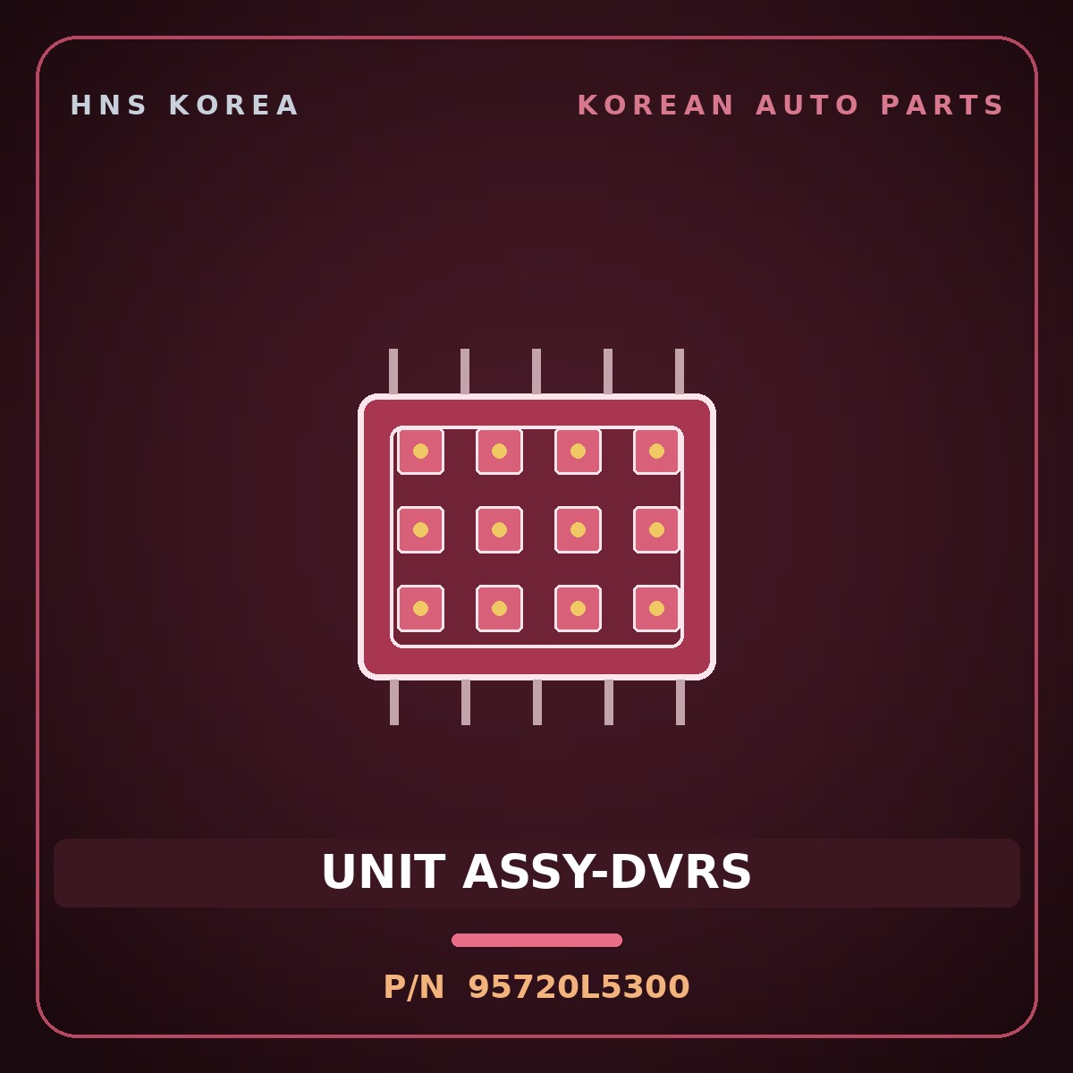 Genuine Mobis UNIT ASSY-DVRS 95720L5300 for Sonata 2020 HNS Parts Korea
