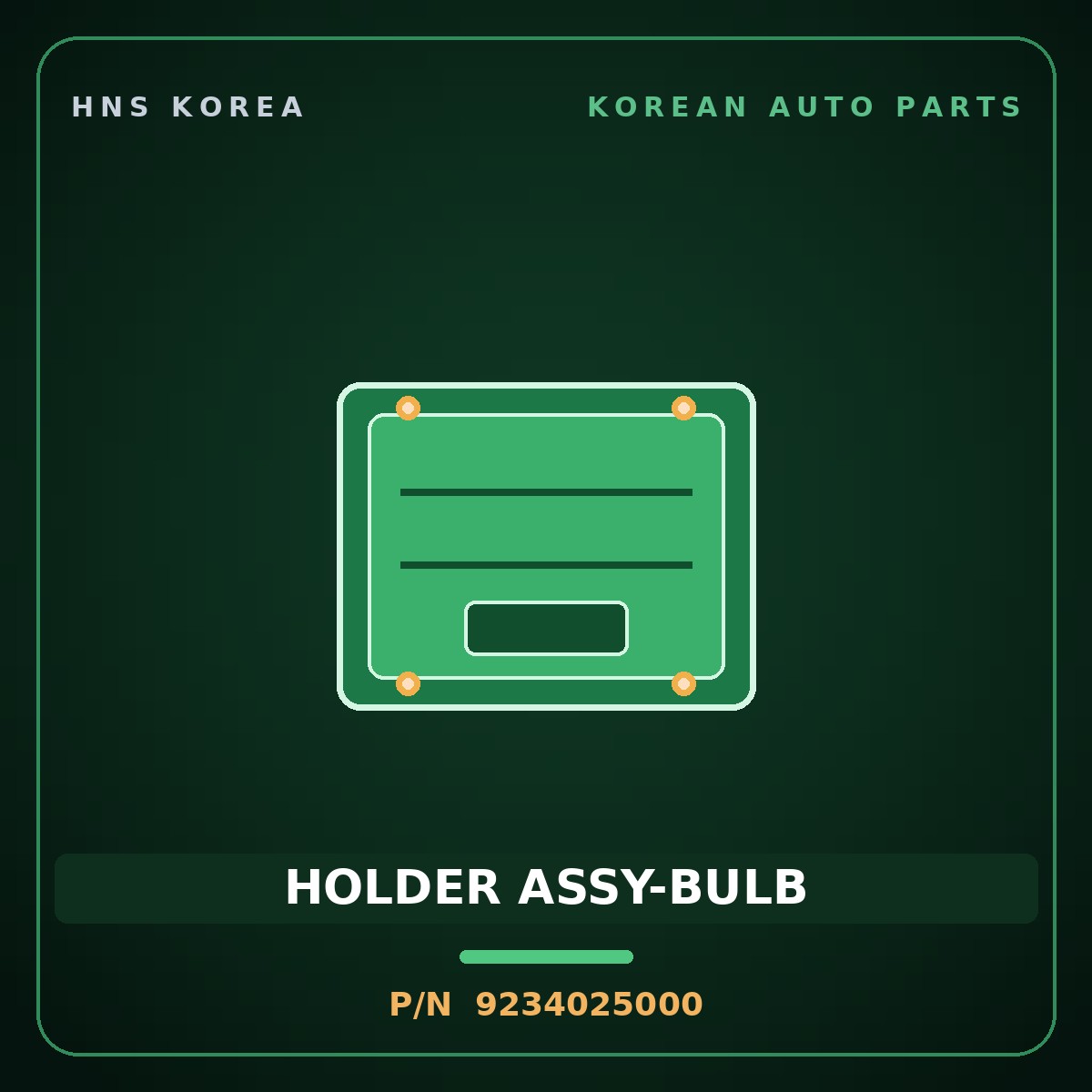 Genuine Mobis HOLDER ASSY-BULB 9234025000 for Lavita 2000 HNS Parts Korea