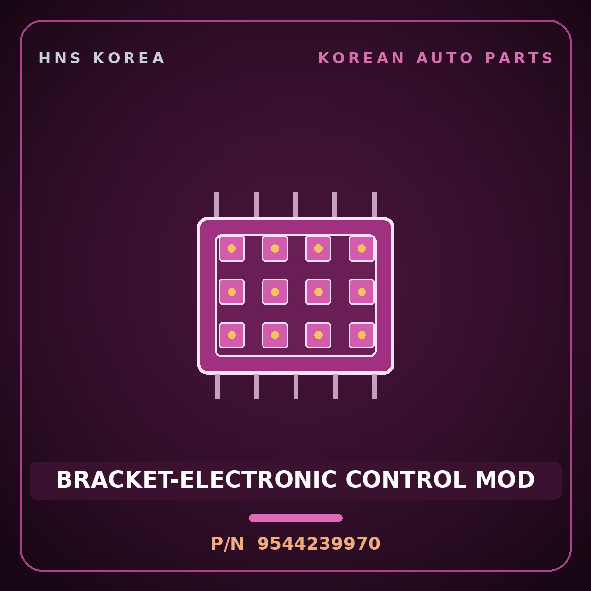 Genuine Mobis BRACKET-ELECTRONIC CONTROL MOD 9544239970 for Santa Fe 2000 HNS Parts Korea