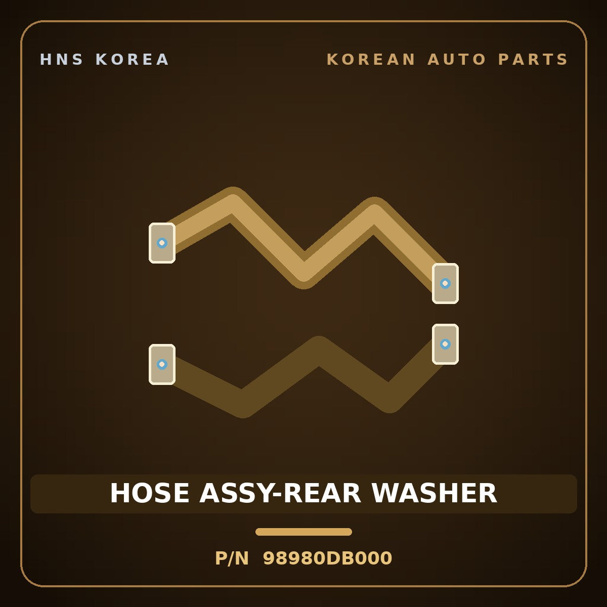 Genuine Mobis HOSE ASSY-REAR WASHER 98980DB000 for Niro 2022 HNS Parts Korea