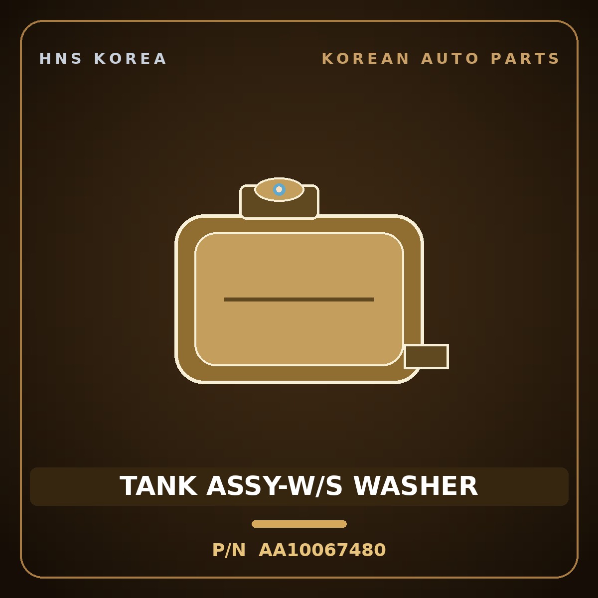 Genuine Mobis TANK ASSY-W/S WASHER AA10067480 for Towner 2000 HNS Parts Korea
