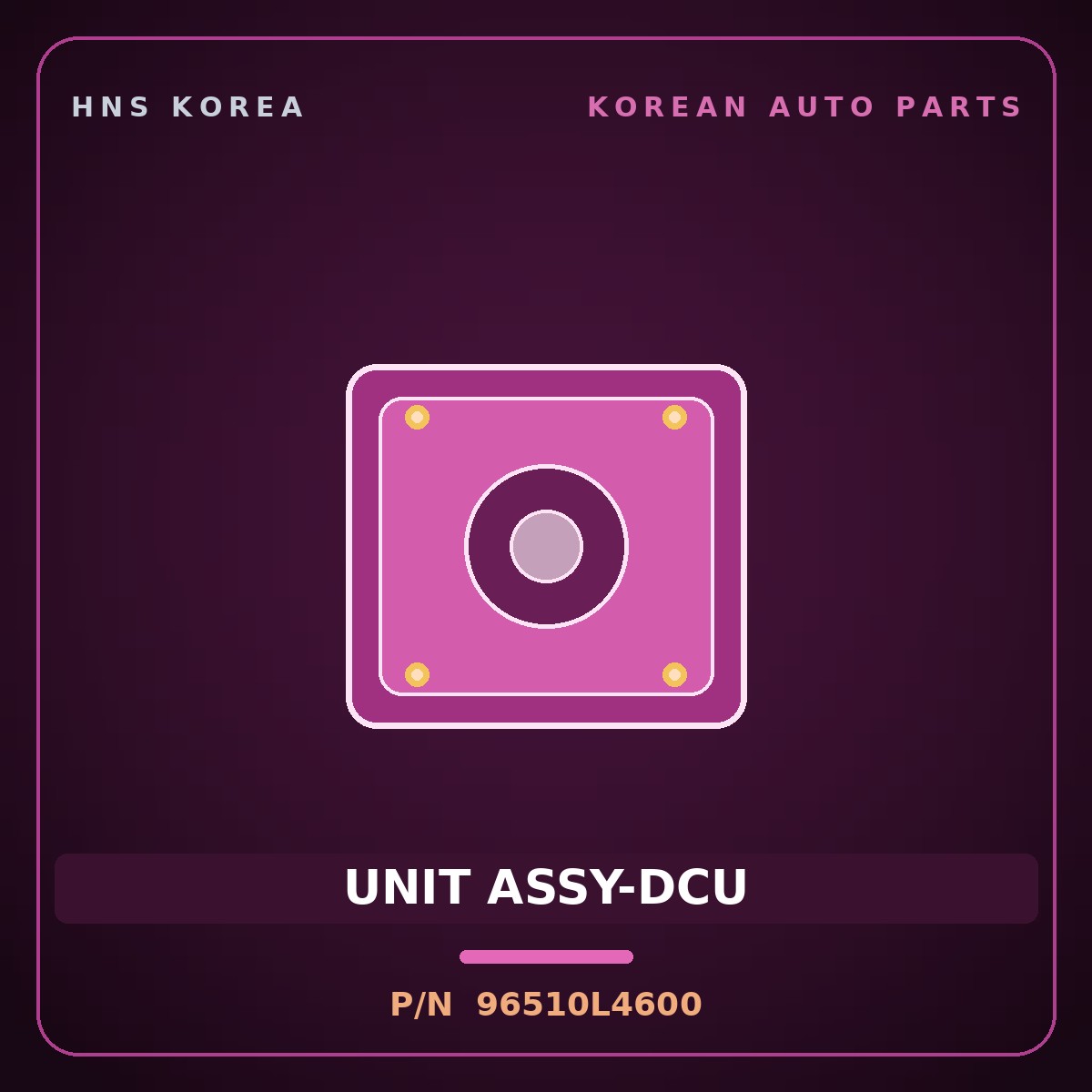 Genuine Mobis UNIT ASSY-DCU 96510L4600 for Sonata 2023 HNS Parts Korea