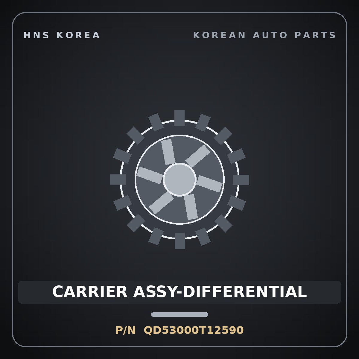 Genuine Mobis CARRIER ASSY-DIFFERENTIAL QD53000T12590 for County 2020 HNS Parts Korea