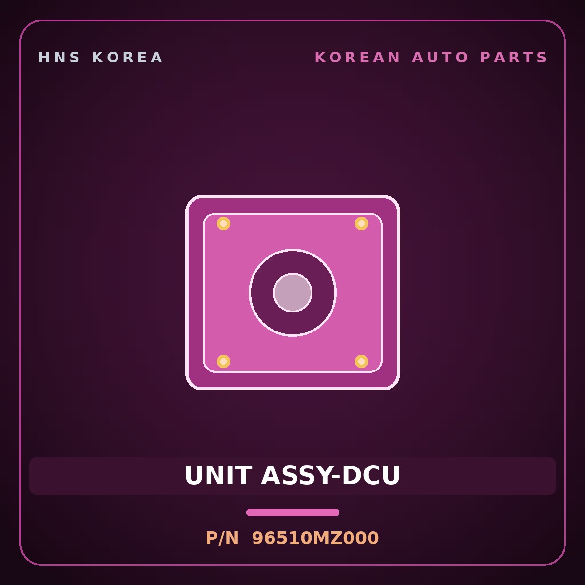 Genuine Mobis UNIT ASSY-DCU 96510MZ000 for Staria 2026 HNS Parts Korea