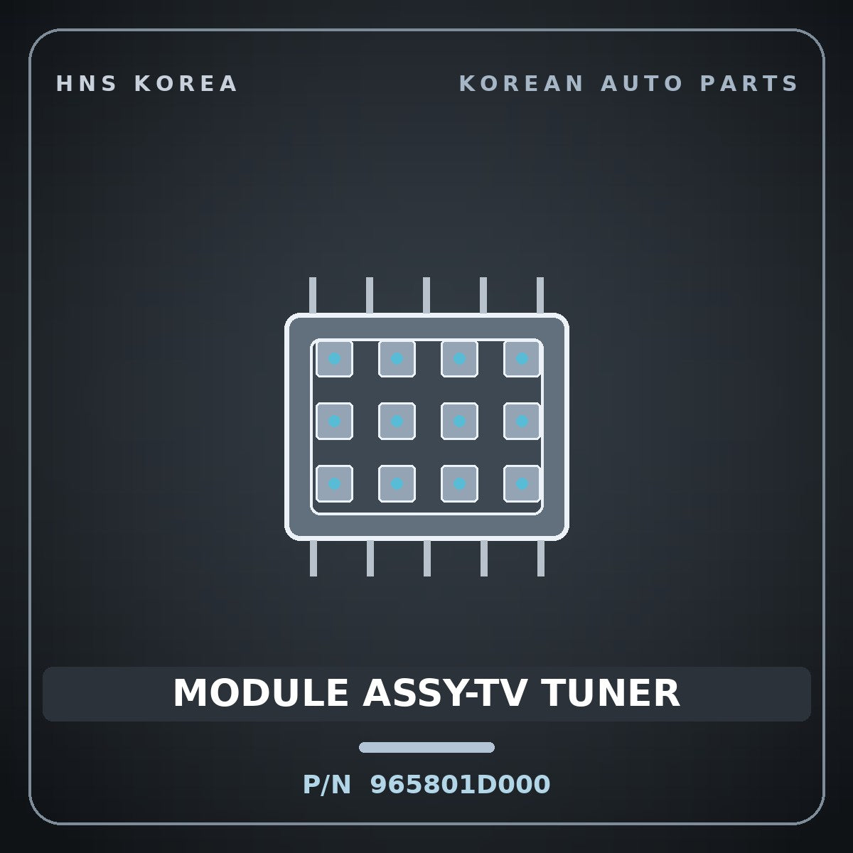 Genuine Mobis MODULE ASSY-TV TUNER 965801D000 for Carens 2006 HNS Parts Korea