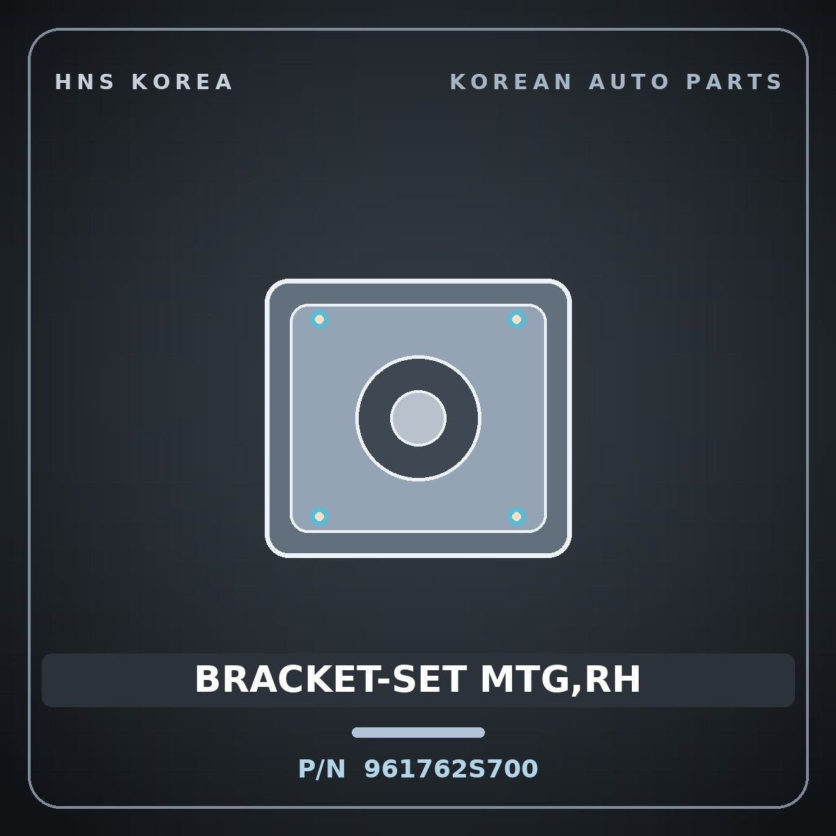 Genuine Mobis BRACKET-SET MTG,RH 961762S700 for Tucson 2014 HNS Parts Korea