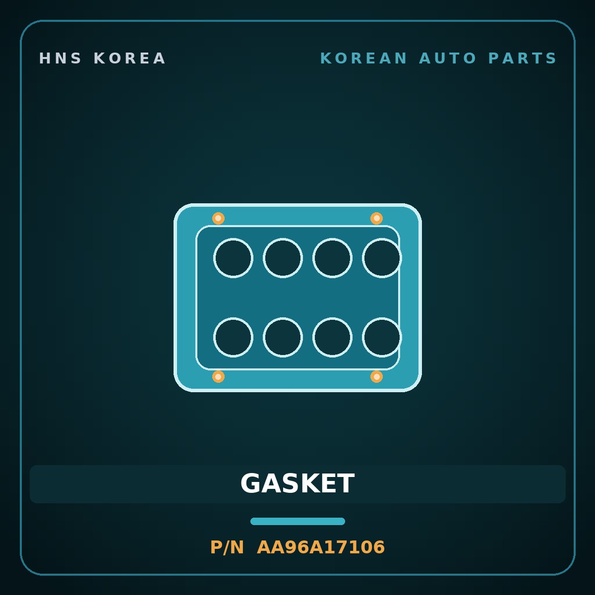 Genuine Mobis GASKET AA96A17106 for Granbird 2001 HNS Parts Korea