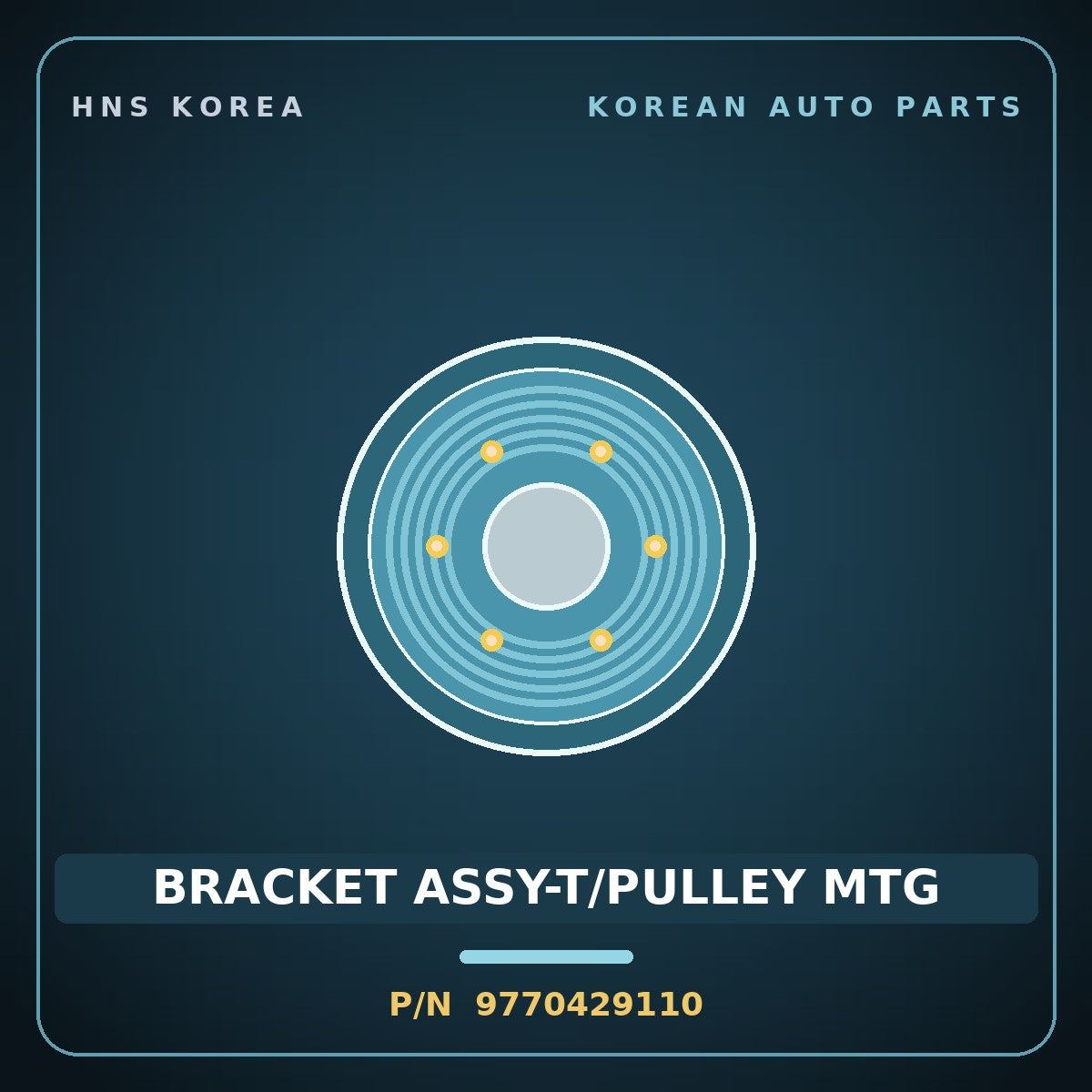 Genuine Mobis BRACKET ASSY-T/PULLEY MTG 9770429110 for Elantra 2006 HNS Parts Korea
