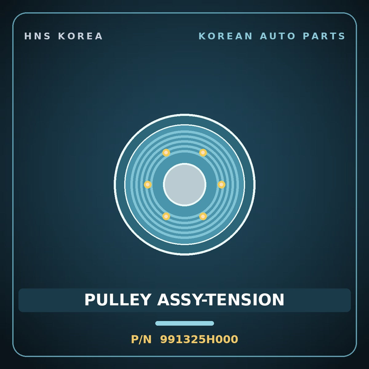 Genuine Mobis PULLEY ASSY-TENSION 991325H000 for 11-Ton Truck 1998 HNS Parts Korea