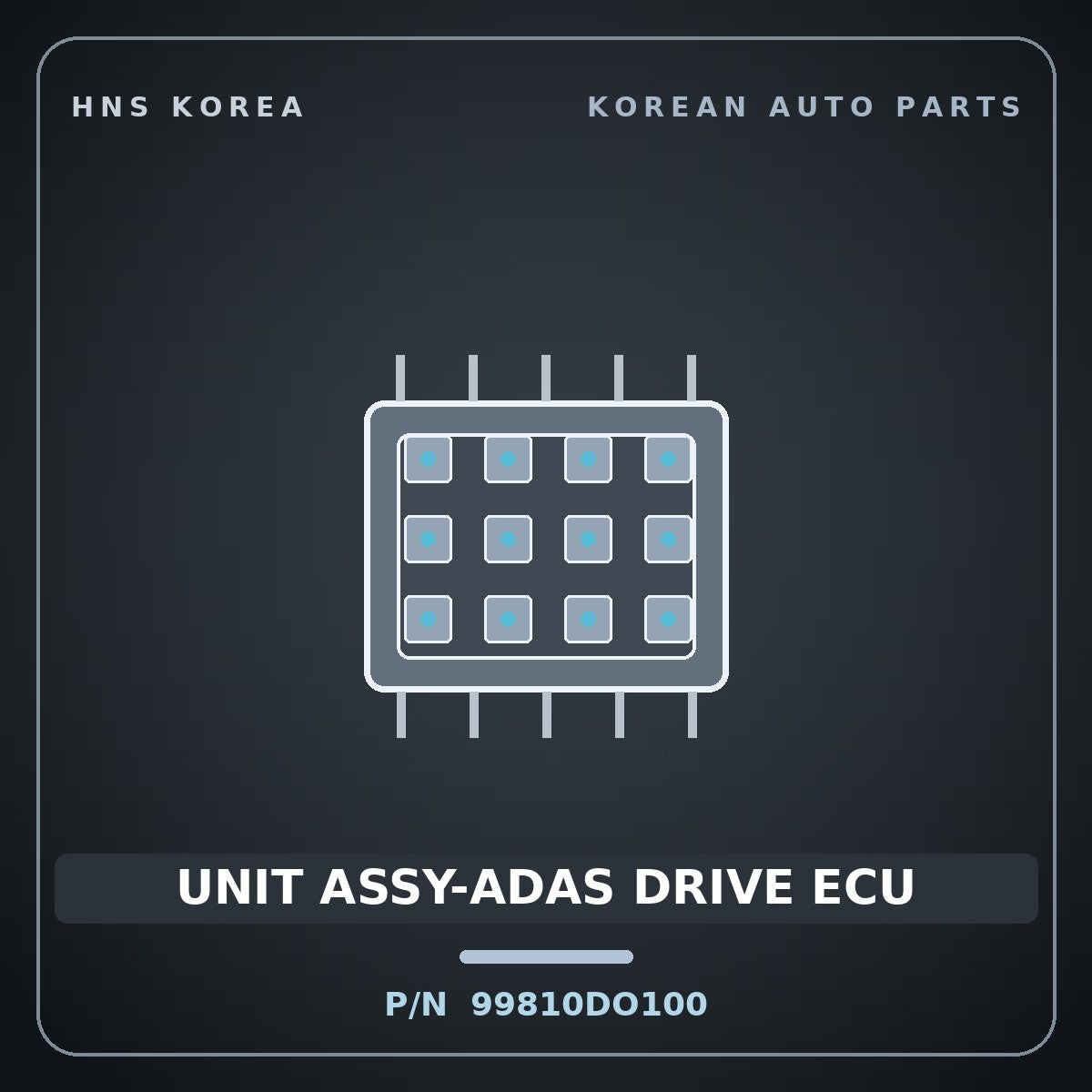 Genuine Mobis UNIT ASSY-ADAS DRIVE ECU 99810DO100 for EV9 2023 HNS Parts Korea