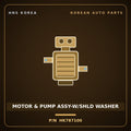 Genuine Mobis MOTOR & PUMP ASSY-W/SHLD WASHER HK787100 for Galloper 1990 HNS Parts Korea