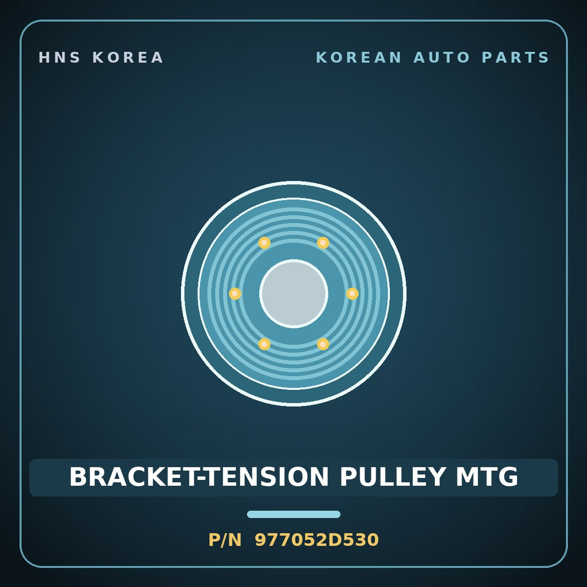 Genuine Mobis BRACKET-TENSION PULLEY MTG 977052D530 for Cerato 2000 HNS Parts Korea
