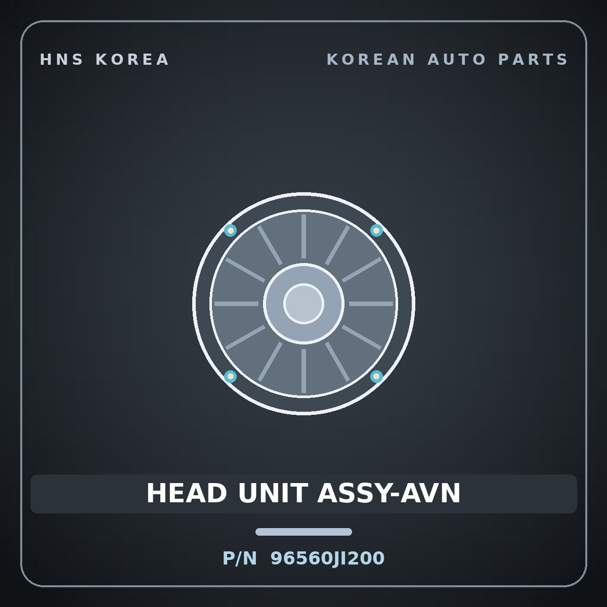 Genuine Mobis HEAD UNIT ASSY-AVN 96560JI200 for G80 2021 HNS Parts Korea