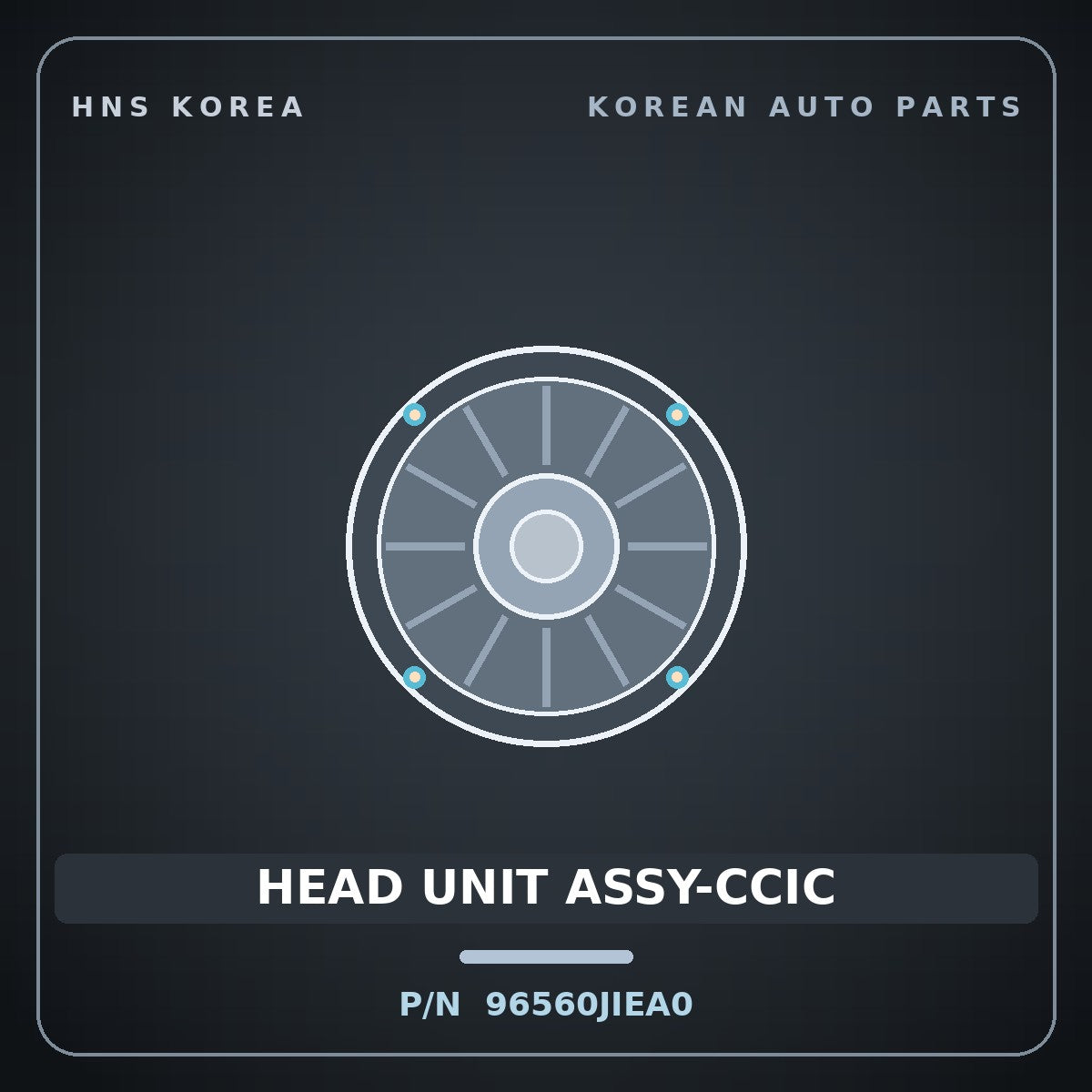 Genuine Mobis HEAD UNIT ASSY-CCIC 96560JIEA0 for G80 2025 HNS Parts Korea