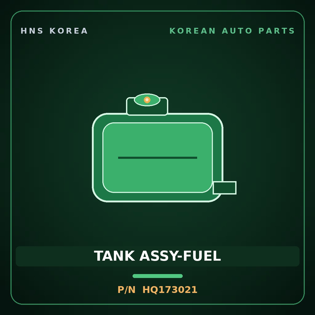 Genuine Mobis TANK ASSY-FUEL HQ173021 for Galloper 1990 HNS Parts Korea
