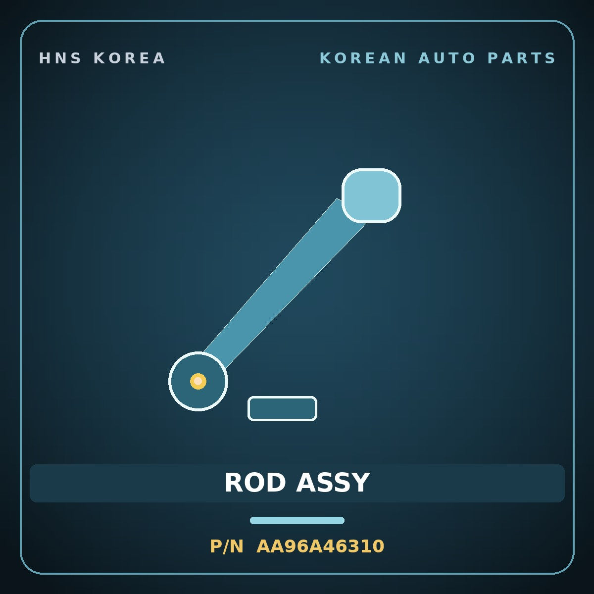 Genuine Mobis ROD ASSY AA96A46310 for Granbird 2001 HNS Parts Korea