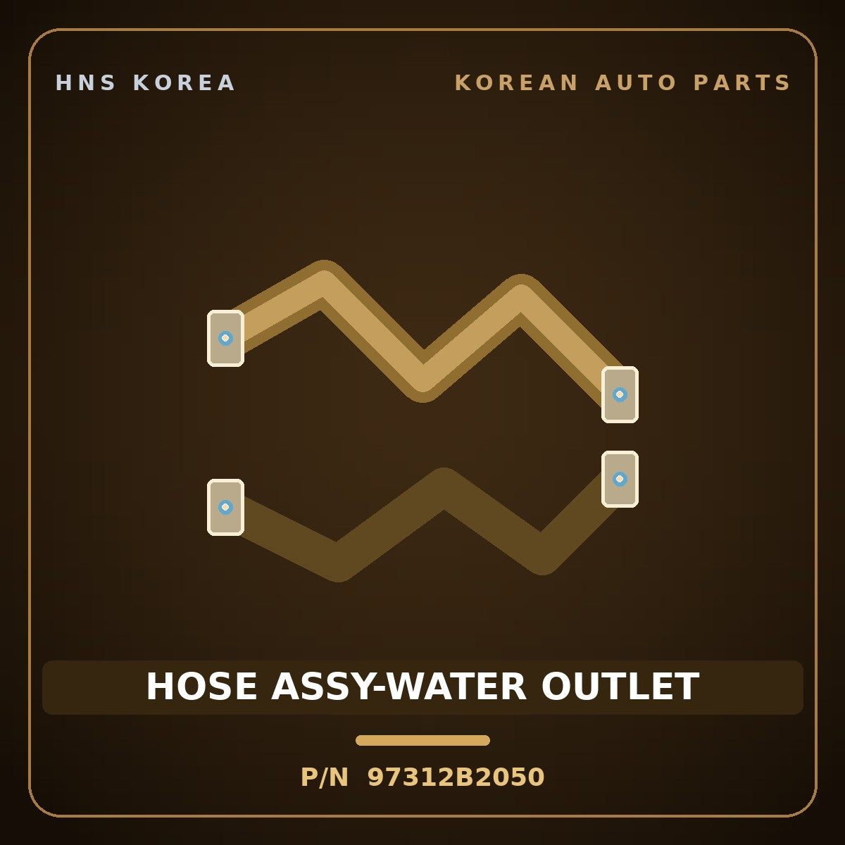 Genuine Mobis HOSE ASSY-WATER OUTLET 97312B2050 for Soul 2013 HNS Parts Korea