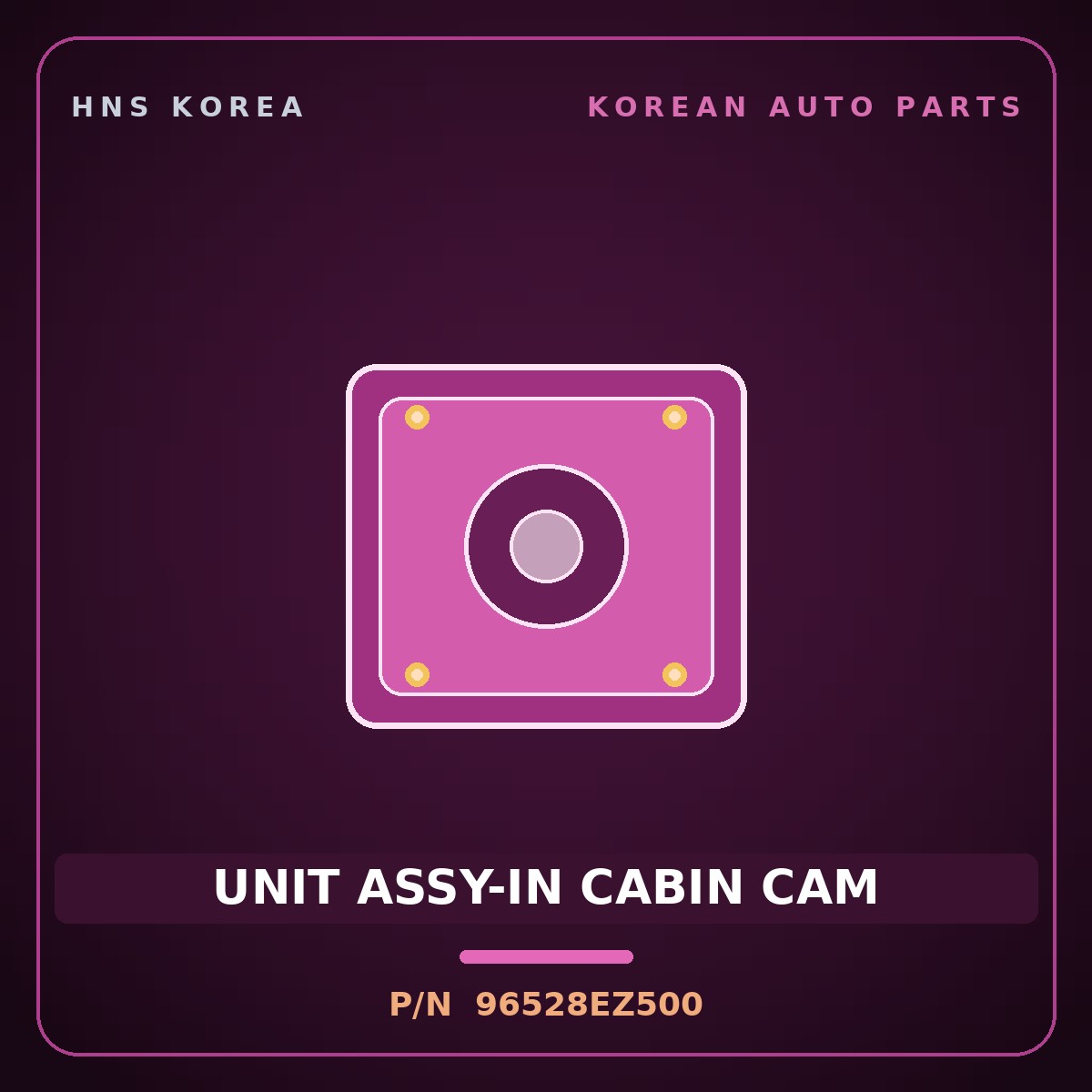 Genuine Mobis UNIT ASSY-IN CABIN CAM 96528EZ500 for EV4 2024 HNS Parts Korea