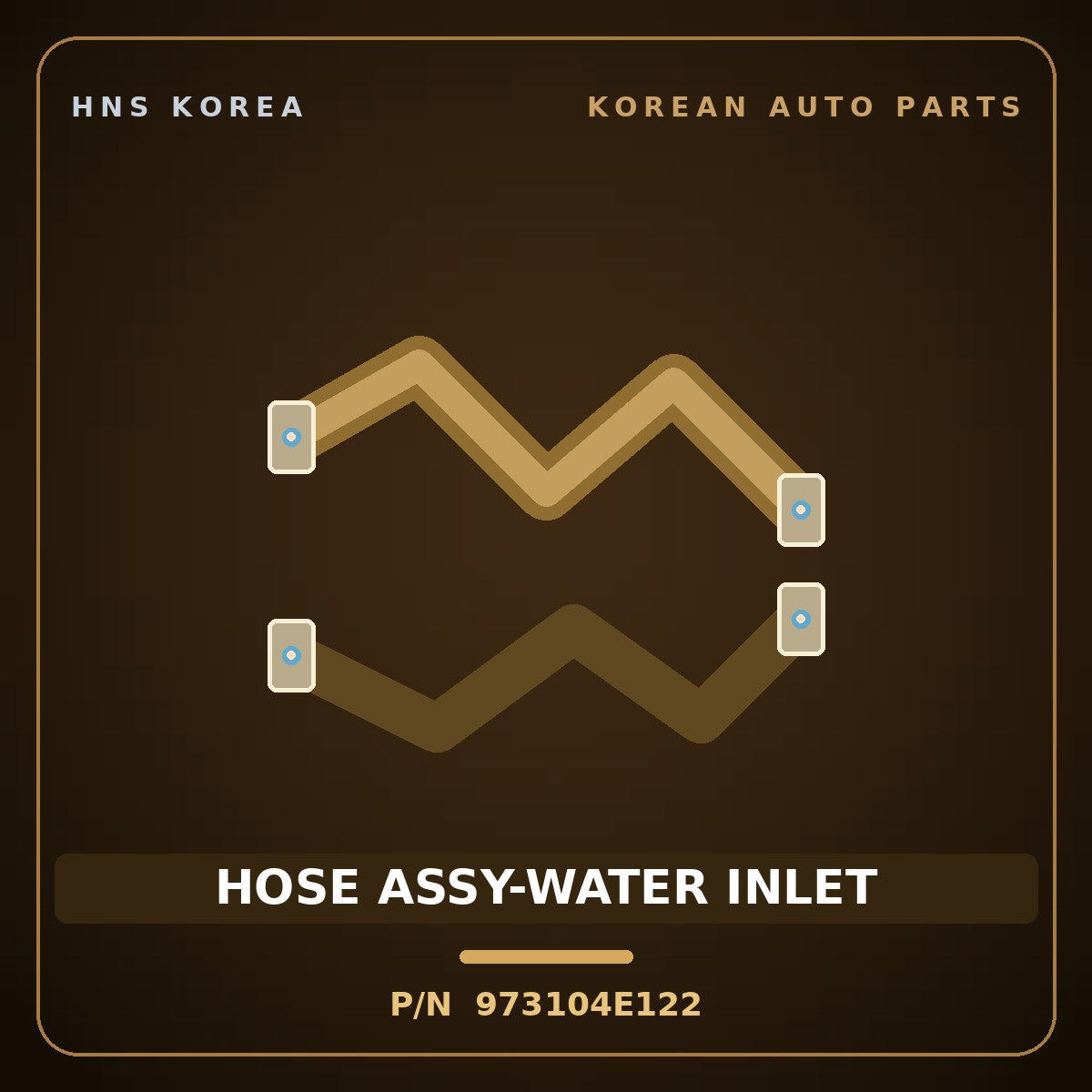 Genuine Mobis HOSE ASSY-WATER INLET 973104E122 for Bongo 2004 HNS Parts Korea