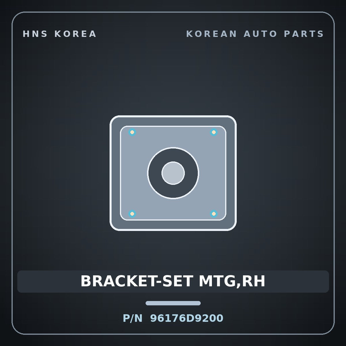 Genuine Mobis BRACKET-SET MTG,RH 96176D9200 for Sportage 2016 HNS Parts Korea