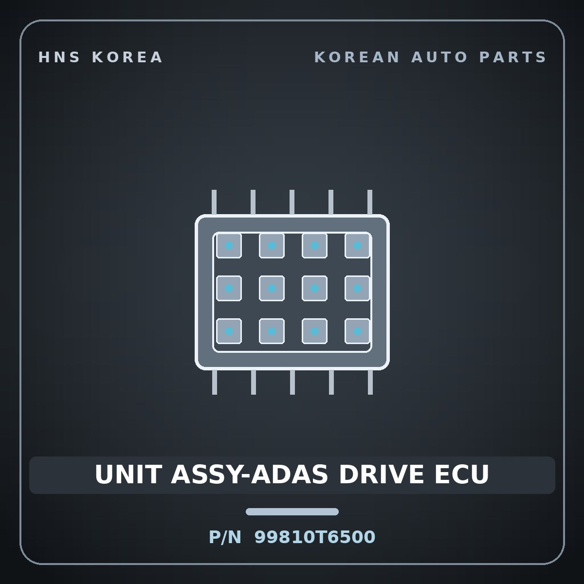 Genuine Mobis UNIT ASSY-ADAS DRIVE ECU 99810T6500 for Genesis GV80 2024 HNS Parts Korea