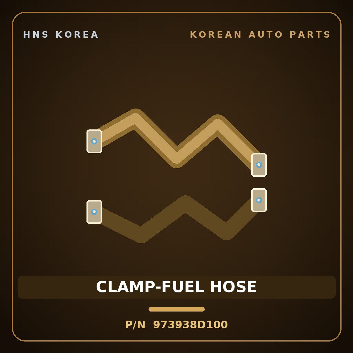 Genuine Mobis CLAMP-FUEL HOSE 973938D100 for Express 2006 HNS Parts Korea