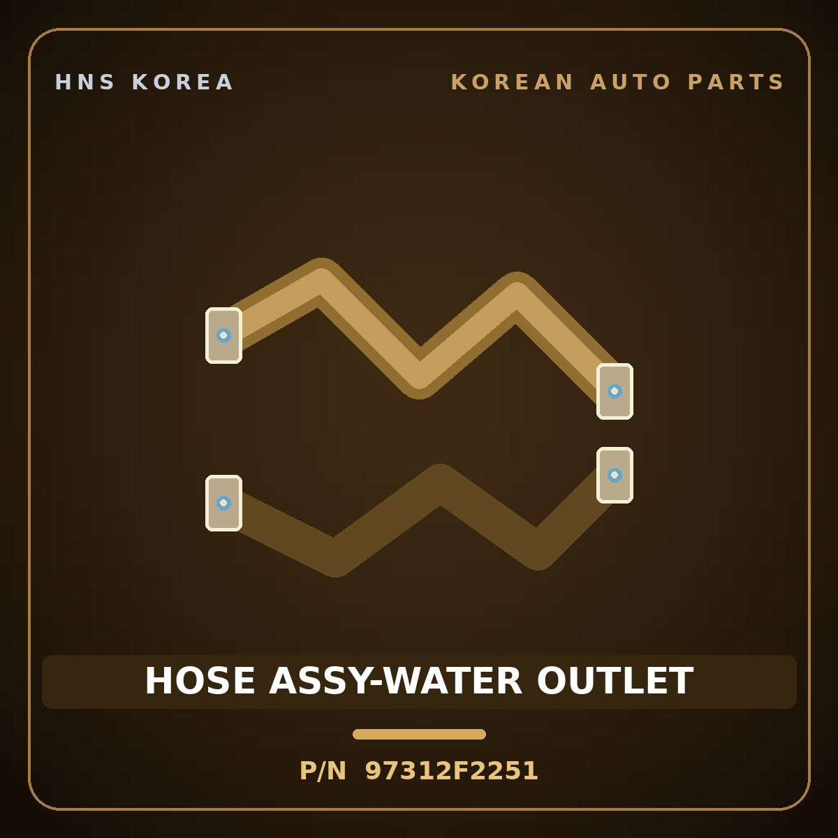 Genuine Mobis HOSE ASSY-WATER OUTLET 97312F2251 for Elantra 2016 HNS Parts Korea