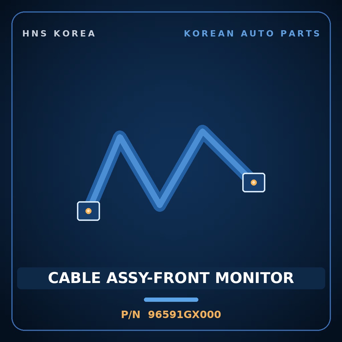 Genuine Mobis CABLE ASSY-FRONT MONITOR 96591GX000 for Casper 2025 HNS Parts Korea