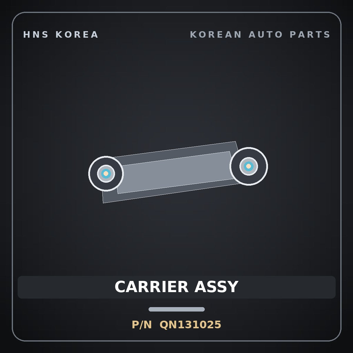 Genuine Mobis CARRIER ASSY QN131025 for Trago 2006 HNS Parts Korea