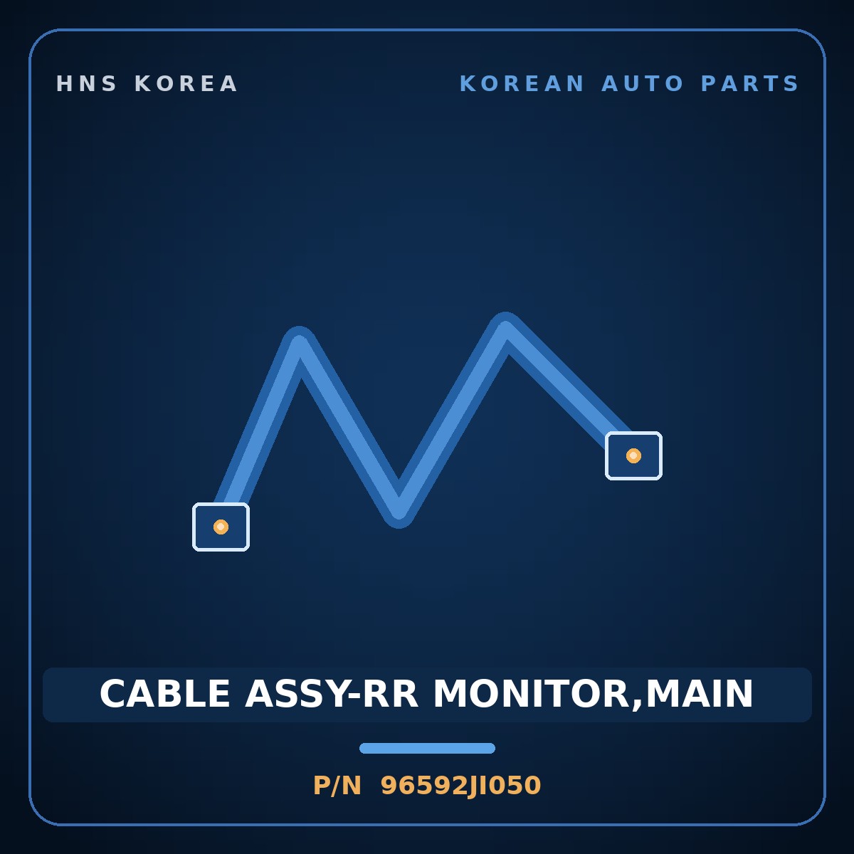 Genuine Mobis CABLE ASSY-RR MONITOR,MAIN 96592JI050 for G80 2021 HNS Parts Korea