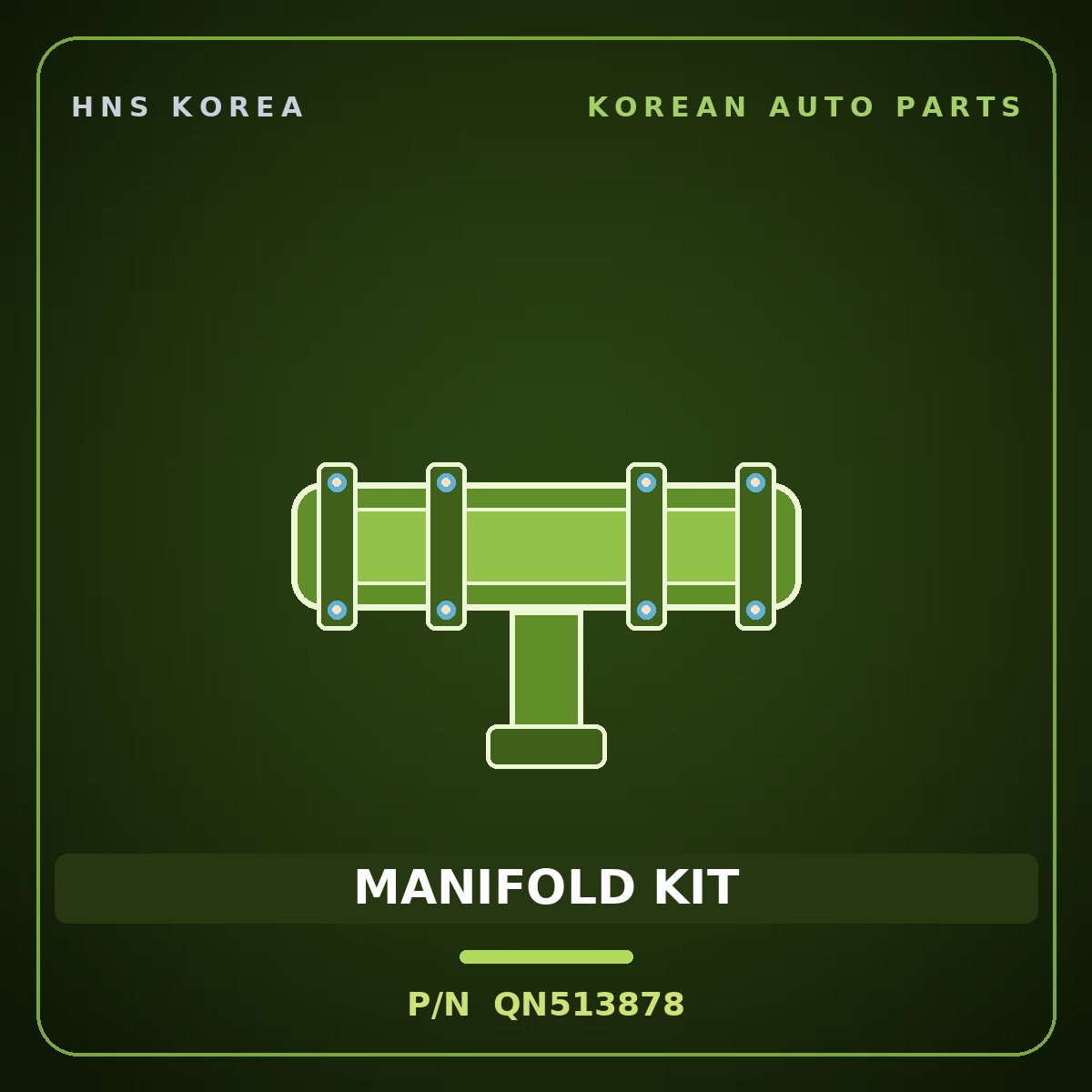 Genuine Mobis MANIFOLD KIT QN513878 for Trago 2006 HNS Parts Korea