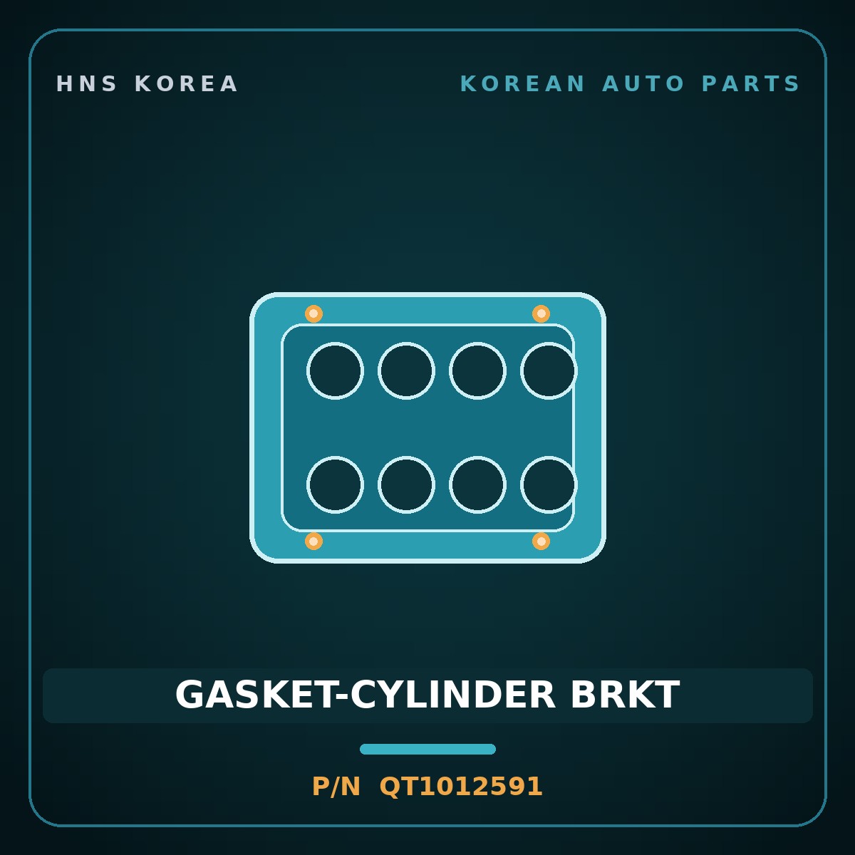 Genuine Mobis GASKET-CYLINDER BRKT QT1012591 for Power Truck 2004 HNS Parts Korea