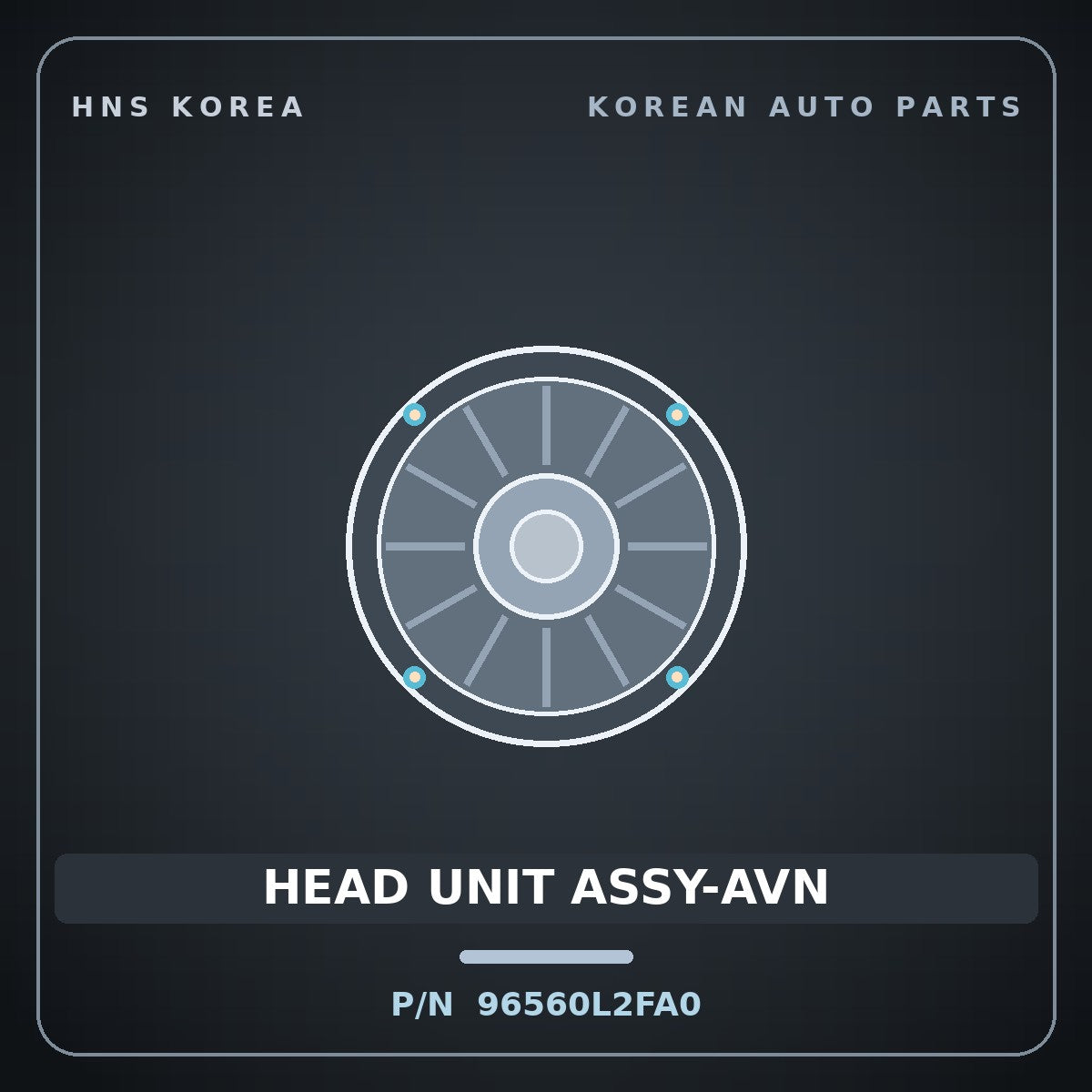 Genuine Mobis HEAD UNIT ASSY-AVN 96560L2FA0 for K5 2023 HNS Parts Korea