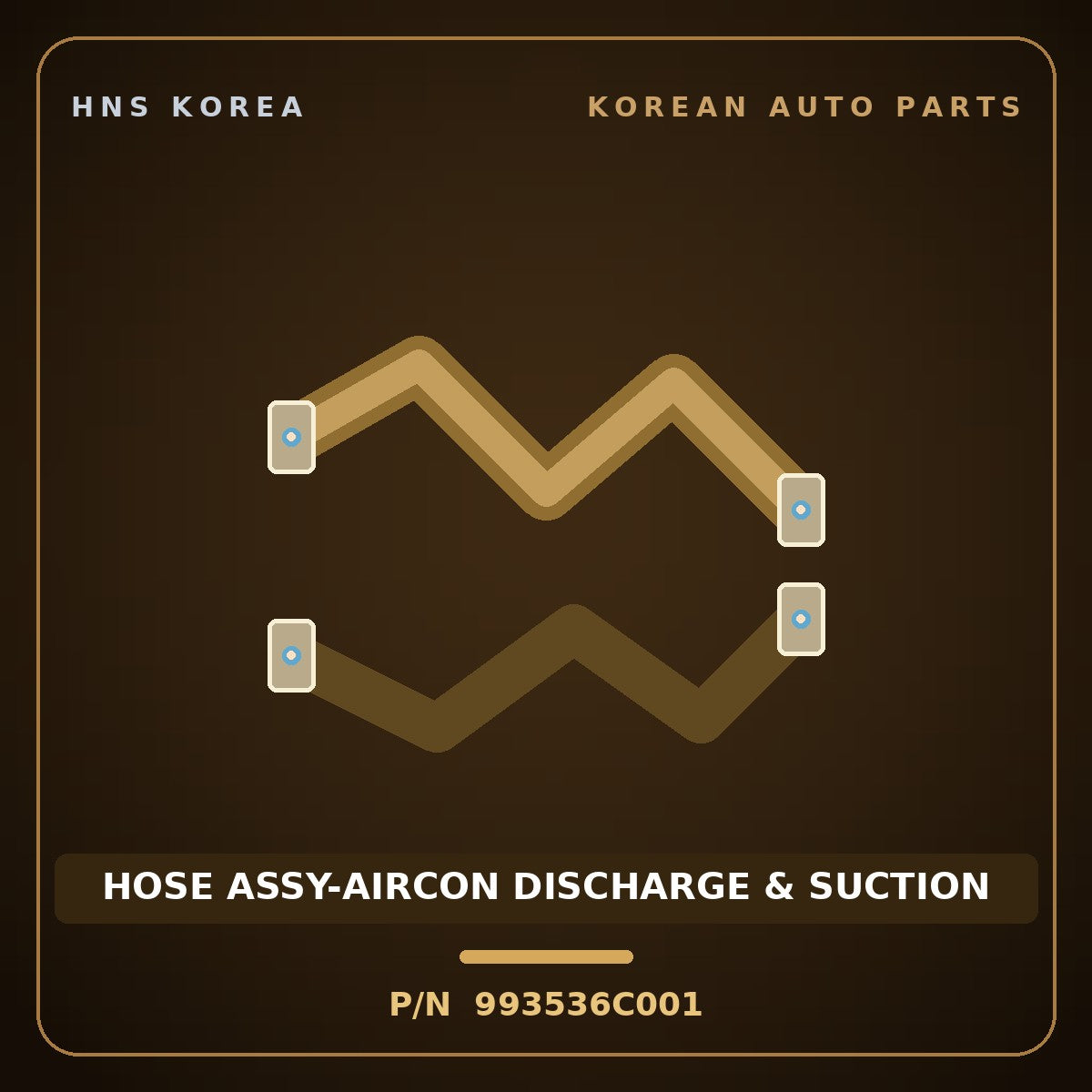 Genuine Mobis HOSE ASSY-AIRCON DISCHARGE & SUCTION 993536C001 for Mega Truck 2008 HNS Parts Korea