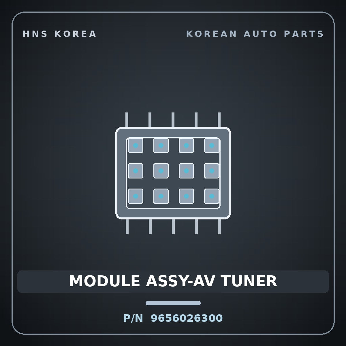 Genuine Mobis MODULE ASSY-AV TUNER 9656026300 for Santa Fe 2000 HNS Parts Korea