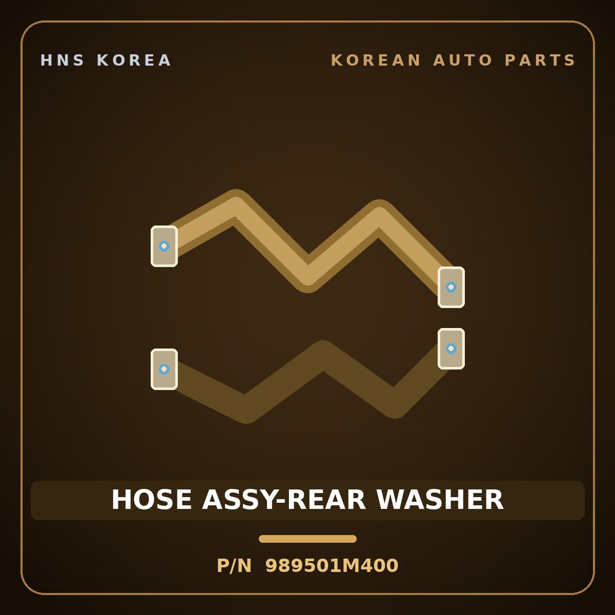 Genuine Mobis HOSE ASSY-REAR WASHER 989501M400 for Forte 2008 HNS Parts Korea