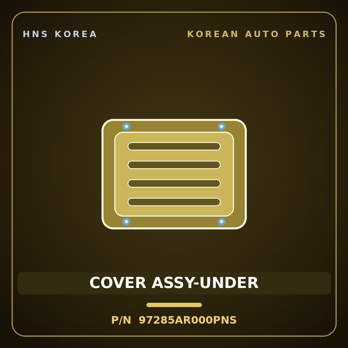 Genuine Mobis COVER ASSY-UNDER 97285AR000PNS for Genesis GV70 2021 HNS Parts Korea