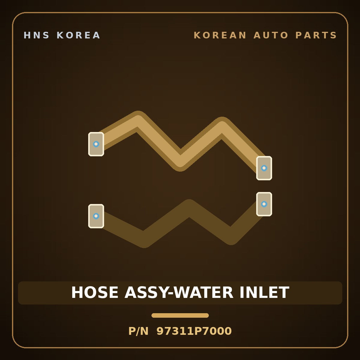 Genuine Mobis HOSE ASSY-WATER INLET 97311P7000 for Santa Fe 2024 HNS Parts Korea
