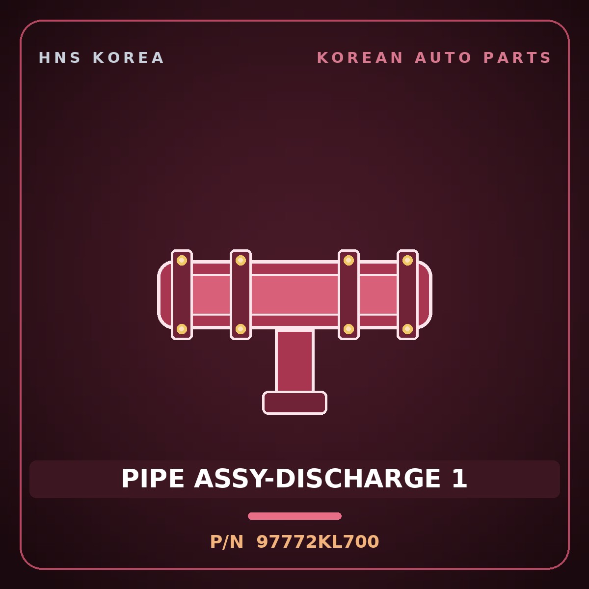 Genuine Mobis PIPE ASSY-DISCHARGE 1 97772KL700 for Ioniq 6 2025 HNS Parts Korea