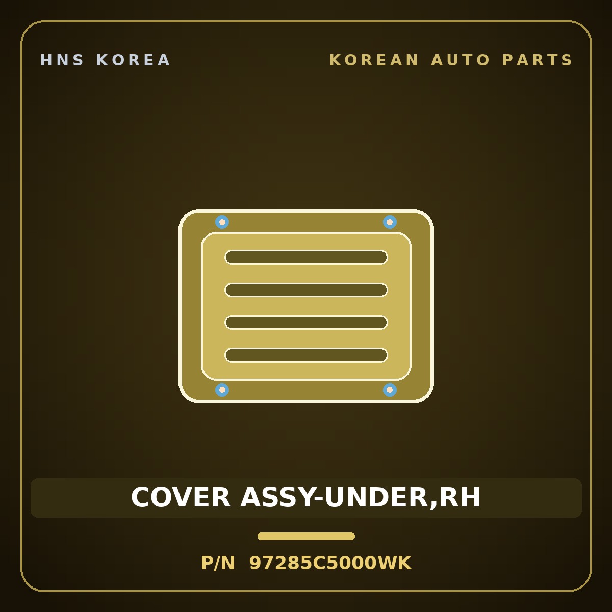Genuine Mobis COVER ASSY-UNDER,RH 97285C5000WK for Sorento 2015 HNS Parts Korea