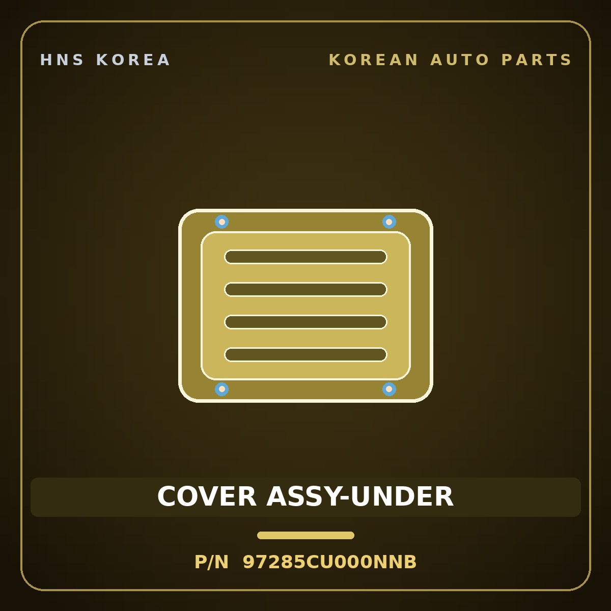 Genuine Mobis COVER ASSY-UNDER 97285CU000NNB for Genesis GV60 2021 HNS Parts Korea