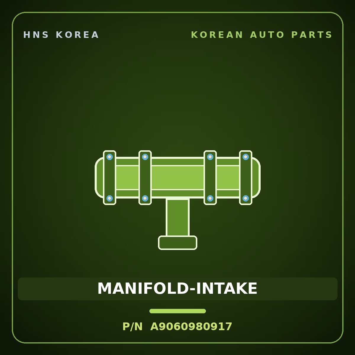 Genuine Mobis MANIFOLD-INTAKE A9060980917 for Global 900 2003 HNS Parts Korea
