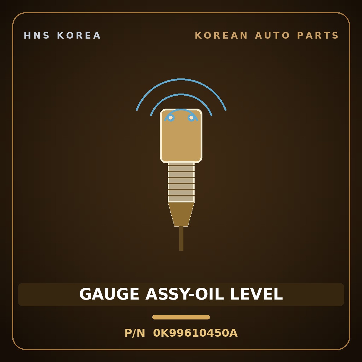 Genuine Mobis GAUGE ASSY-OIL LEVEL 0K99610450A for Potentia 1997 HNS Parts Korea