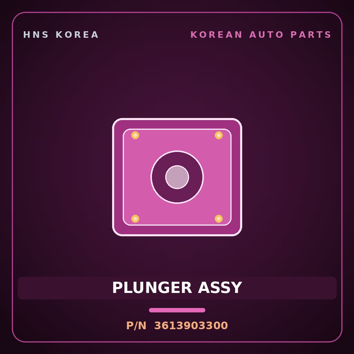 Genuine Mobis PLUNGER ASSY 3613903300 for Morning 2011 HNS Parts Korea
