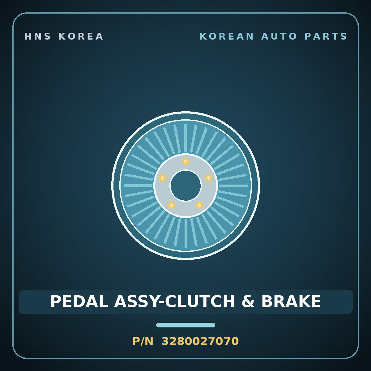Genuine Mobis PEDAL ASSY-CLUTCH & BRAKE 3280027070 for Tiburon 1997 HNS Parts Korea