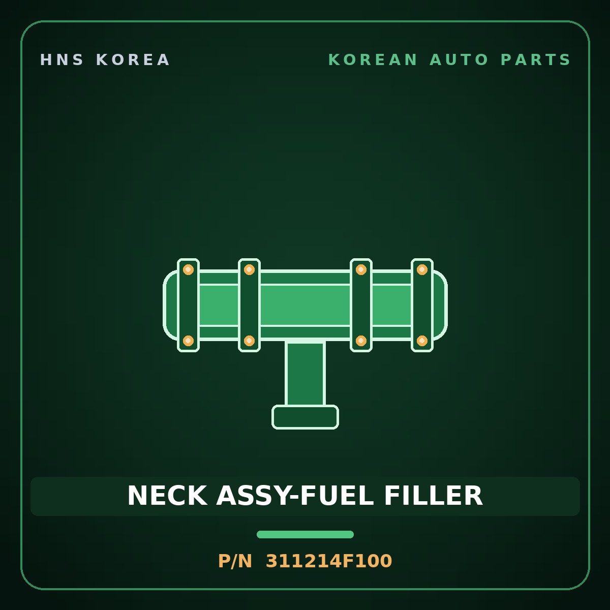 Genuine Mobis NECK ASSY-FUEL FILLER 311214F100 for Porter 2004 HNS Parts Korea