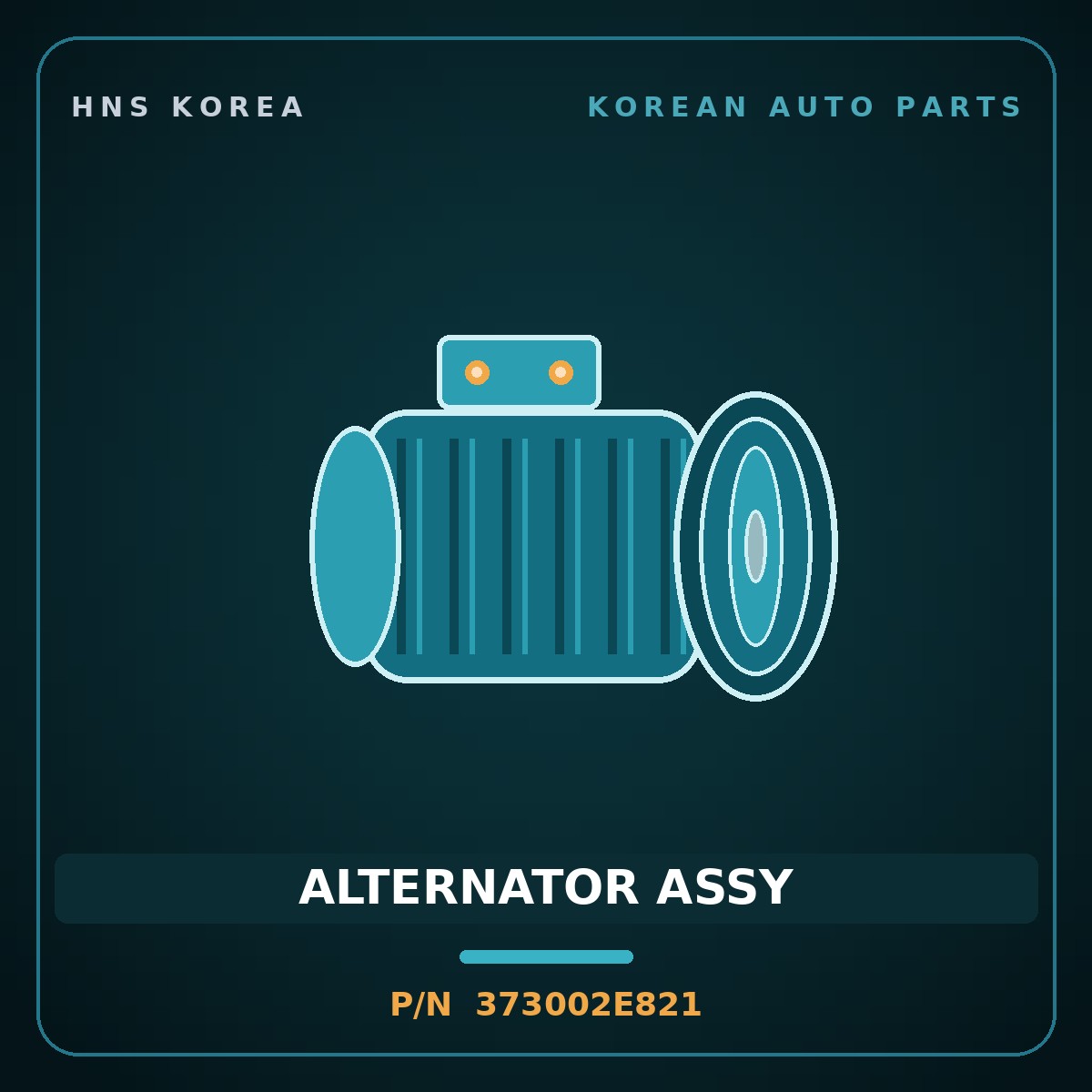 Genuine Mobis ALTERNATOR ASSY 373002E821 for Seltos 2023 HNS Parts Korea