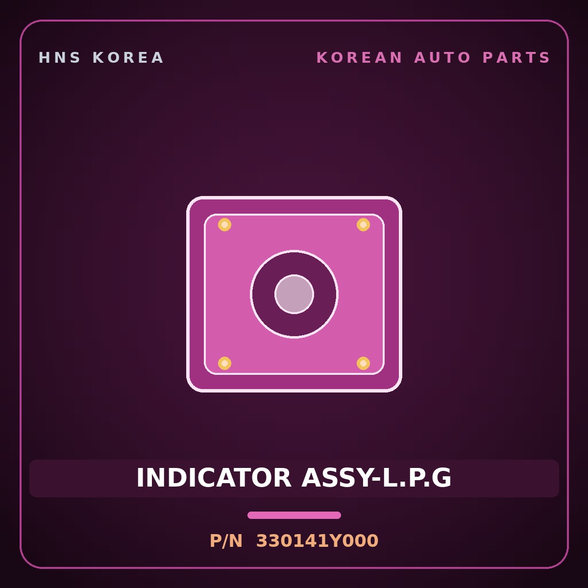 Genuine Mobis INDICATOR ASSY-L.P.G 330141Y000 for Morning 2011 HNS Parts Korea